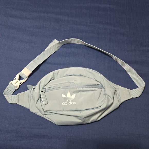 adidas Other - Adidas Waist Bag Unisex OS Light Blue Excellent Trefoil Logo Fanny Pack